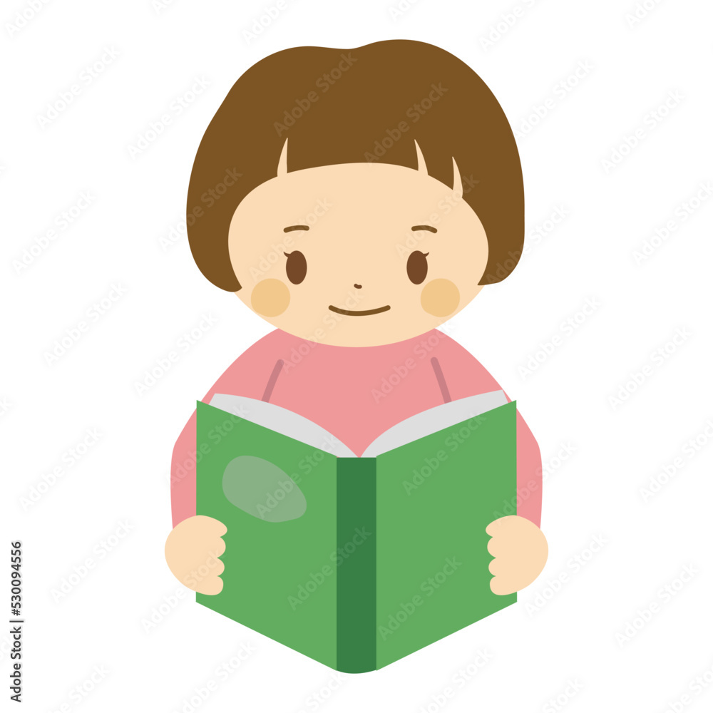読書する子ども_女の子_本を読む