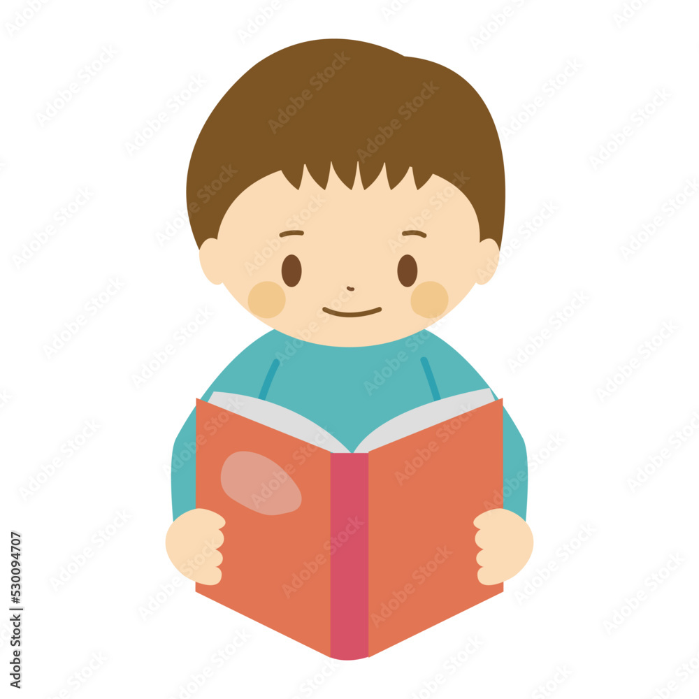 読書する子ども_男の子_本を読む