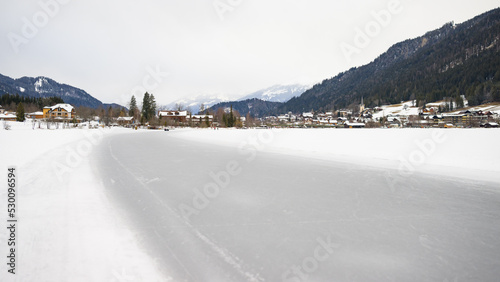 Lake Weissensee on a cold day in winter © Stefan