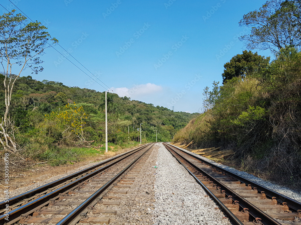 Fototapeta premium railway in the countryside