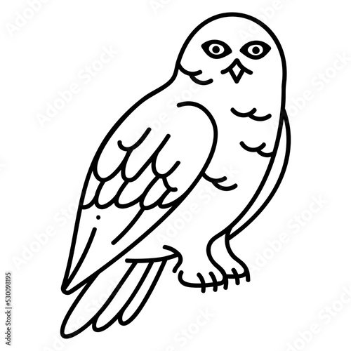 Snowy owl icon