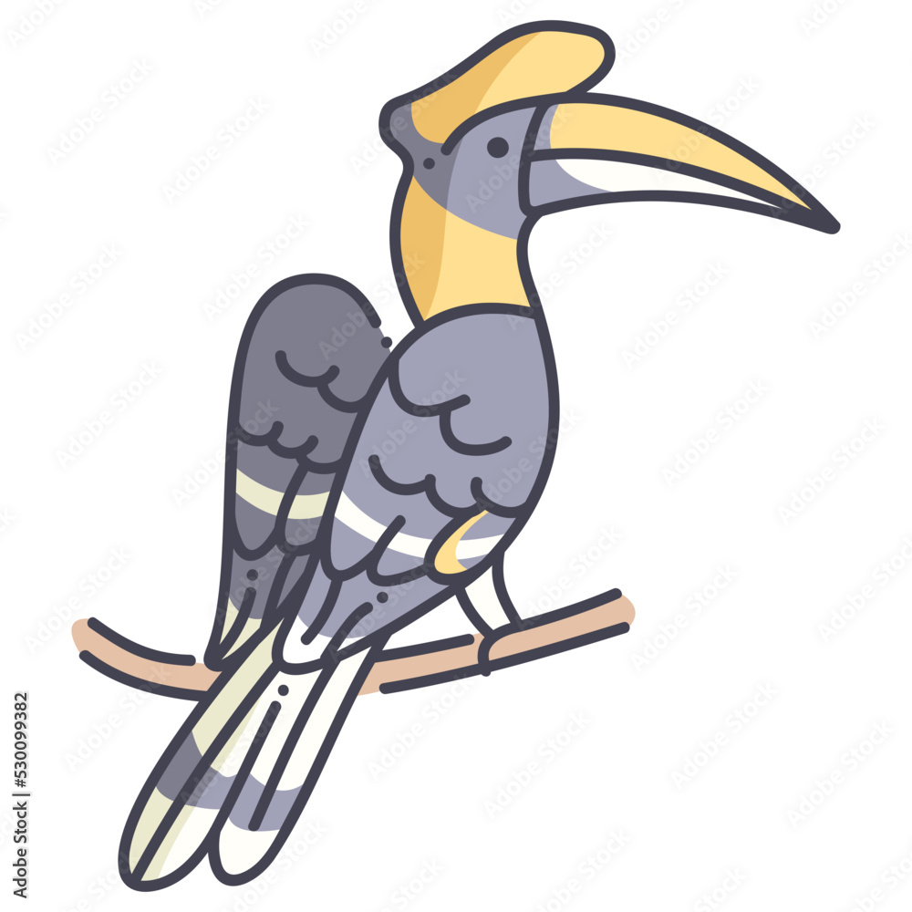 Fototapeta premium great hornbill icon