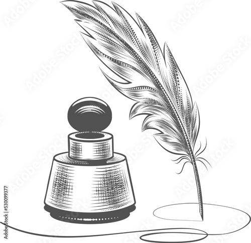 Quill and ink