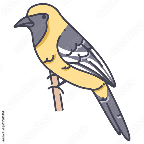 Orange-crowned oriole icon