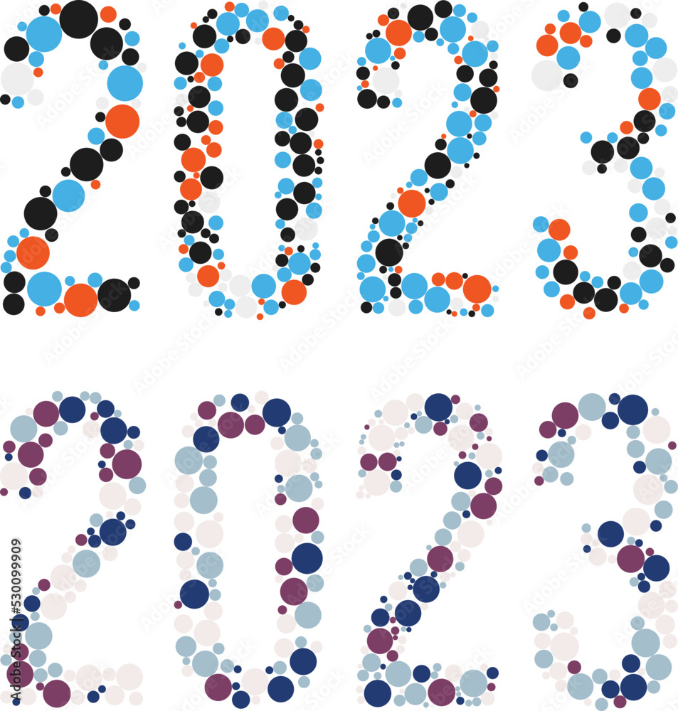 2023 year template design. Abstract design vector. Shape based design. 2023 year template design. Abstract design vector. Shape based design.