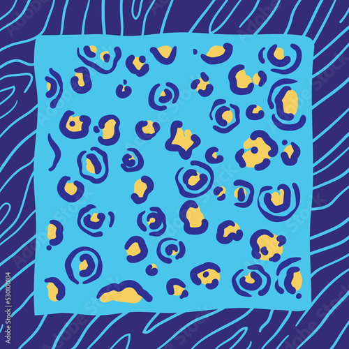 Simple animalistic abstract patterns. Background for decoration  wrapping paper  wallpaper  cards and greetings. Minimalistic wild style two colors