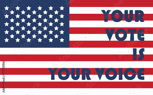 Day of mid-term elections. Vote 2022 USA, banner design. Political election campaign