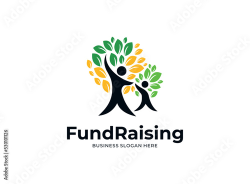 Family care logo vector design. Child Care and Medical Services. Child freedom and active lifestyle.