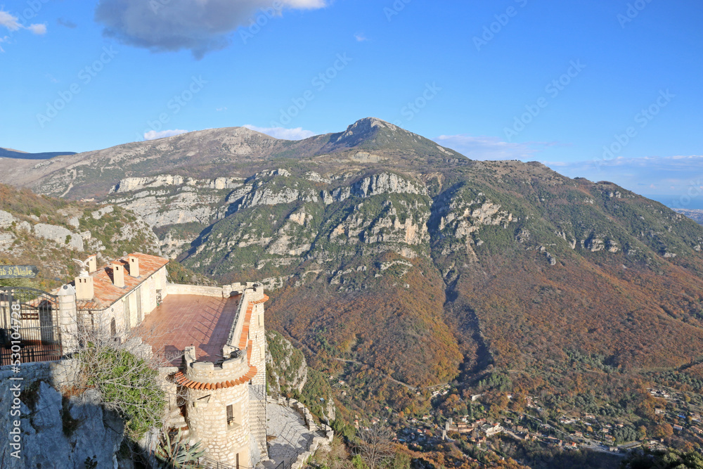 	
Village of Gourdon in the Southern French Alps	