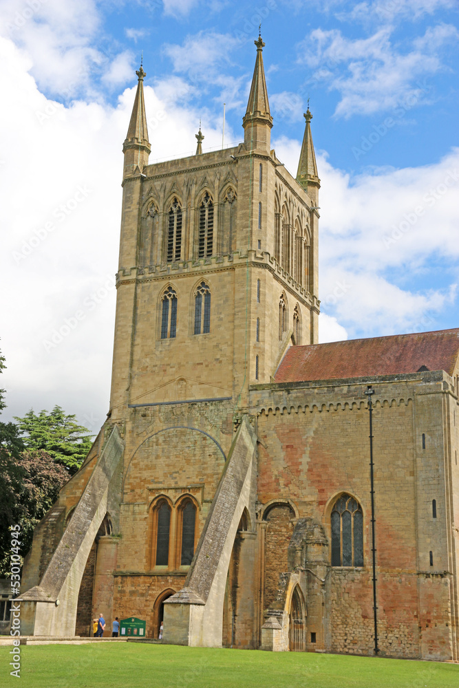 	
Pershore Abbey in Worcestershire, England,