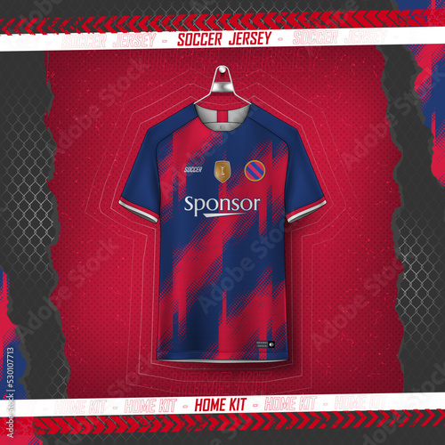 Soccer jersey design for sublimation, sport t shirt design