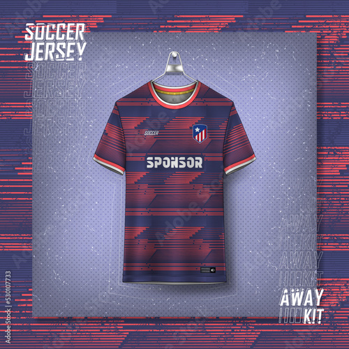 Soccer jersey design for sublimation, sport t shirt design