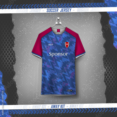 Soccer jersey design for sublimation, sport t shirt design
