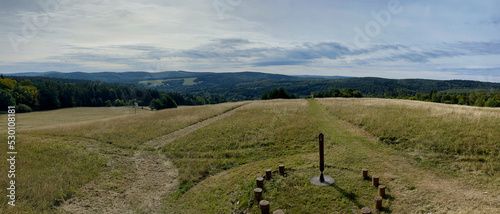 Bieszczady. Widok na obszary wiejskie.