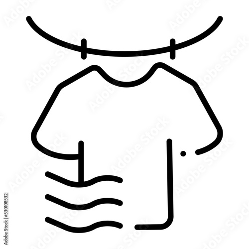 drying clothes icon
