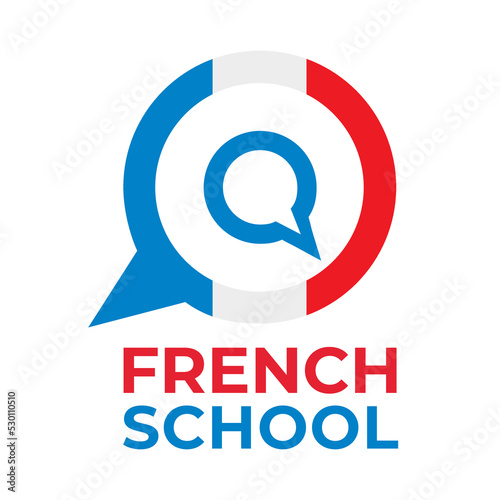 Vector logo of the French language school