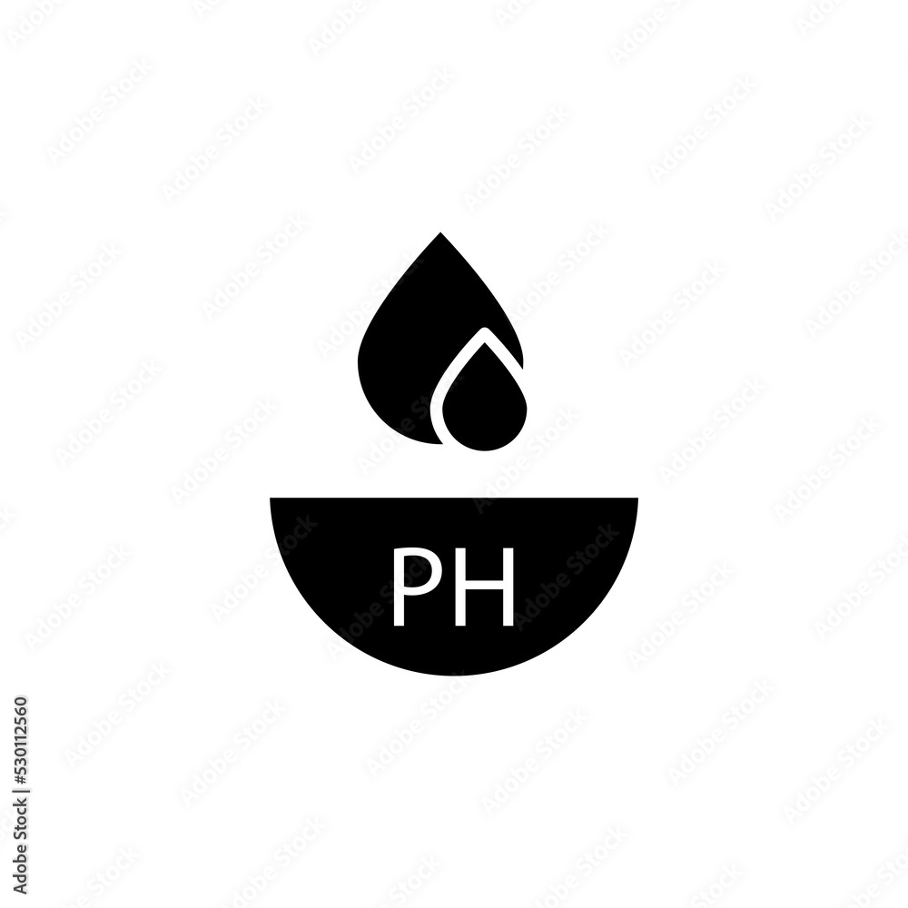 ph , neutral balance skin line icon. Simple element illustration. ph