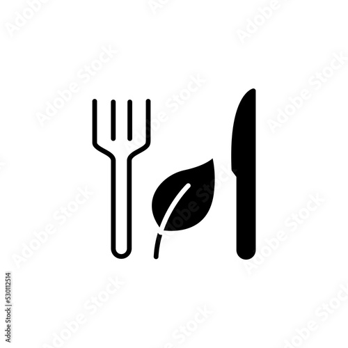 Vegetarian food line icon. Simple element illustration.  Vegetarian food concept outline symbol design.