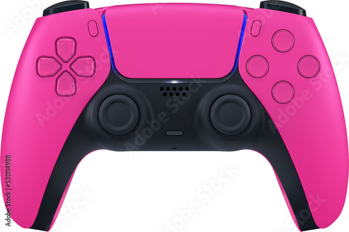 Pink unbranded game controller pack isolated