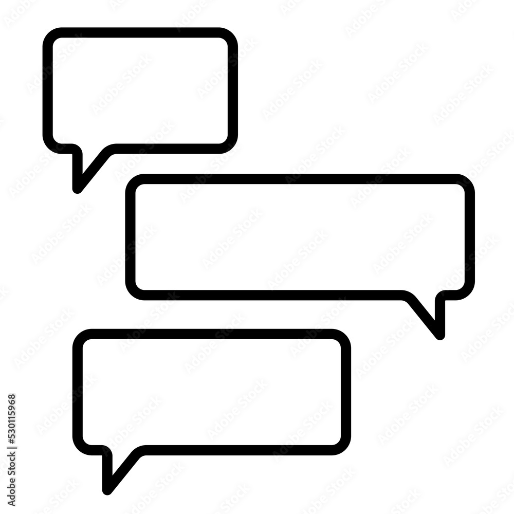 Comunication bubbles speak icon flat design isolated in white background.Chat and reply messages. Comunication bubbles speak icon flat design isolated in white background.Chat and reply messages.