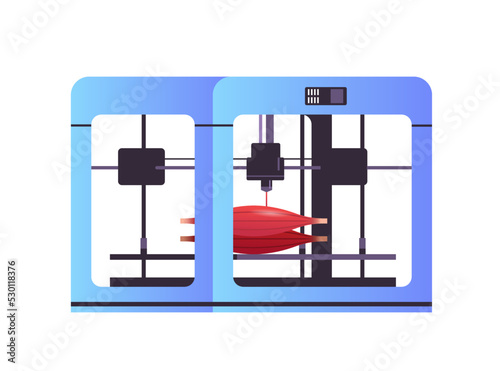 muscle model prints on 3d bio printer medical printing of human transplantation organ biological engineering bioprinting