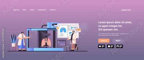 researchers prints lungs model on 3d bio printer medical printing of human transplantation organ biological engineering