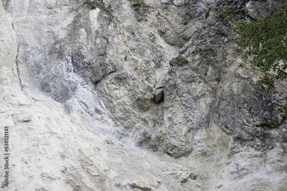 Fototapeta premium White Mountain texture, marble quarry
