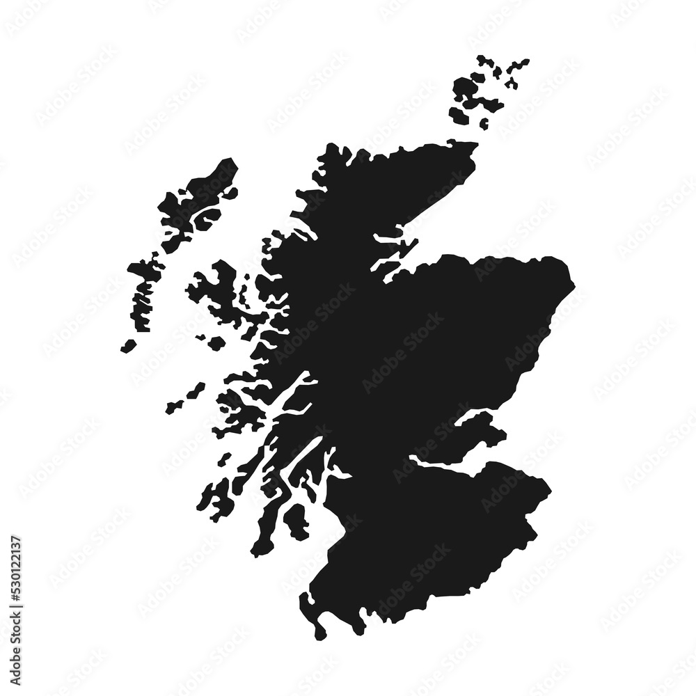 Scotland, UK region map. Vector illustration.