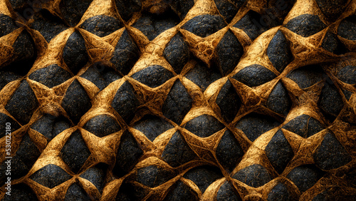 black and gold color decorate pattern texture