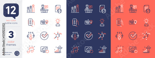 Set of Education, Education idea and Chemical formula line icons. Include Support, Graph chart, Business way icons. Verify, Winner, Internet document web elements. Recovery cloud. Vector