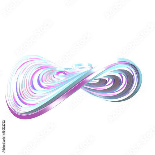 Illustration - Abstract colourful structure as a 3D render