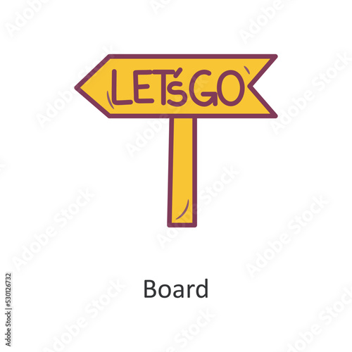 Board vector filled outline Icon Design illustration. Holiday Symbol on White background EPS 10 File