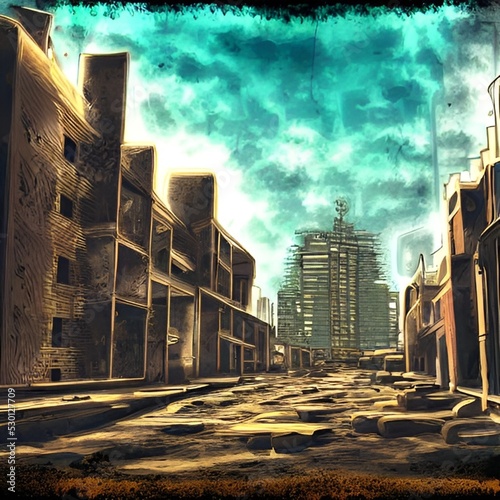 urban city skyline
