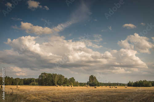 landscape with clouds in Poland