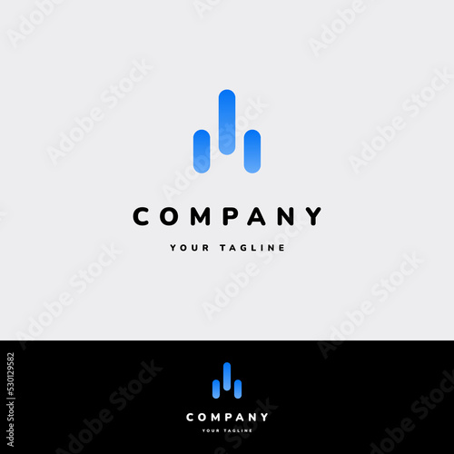 logo statistical analysis data chart. technology data-driven sales analysis, marketing, financial consulting icon design.