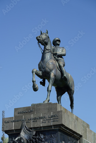 Izmir Ataturk Monument in Republic Square, Izmir, Turkiye photo