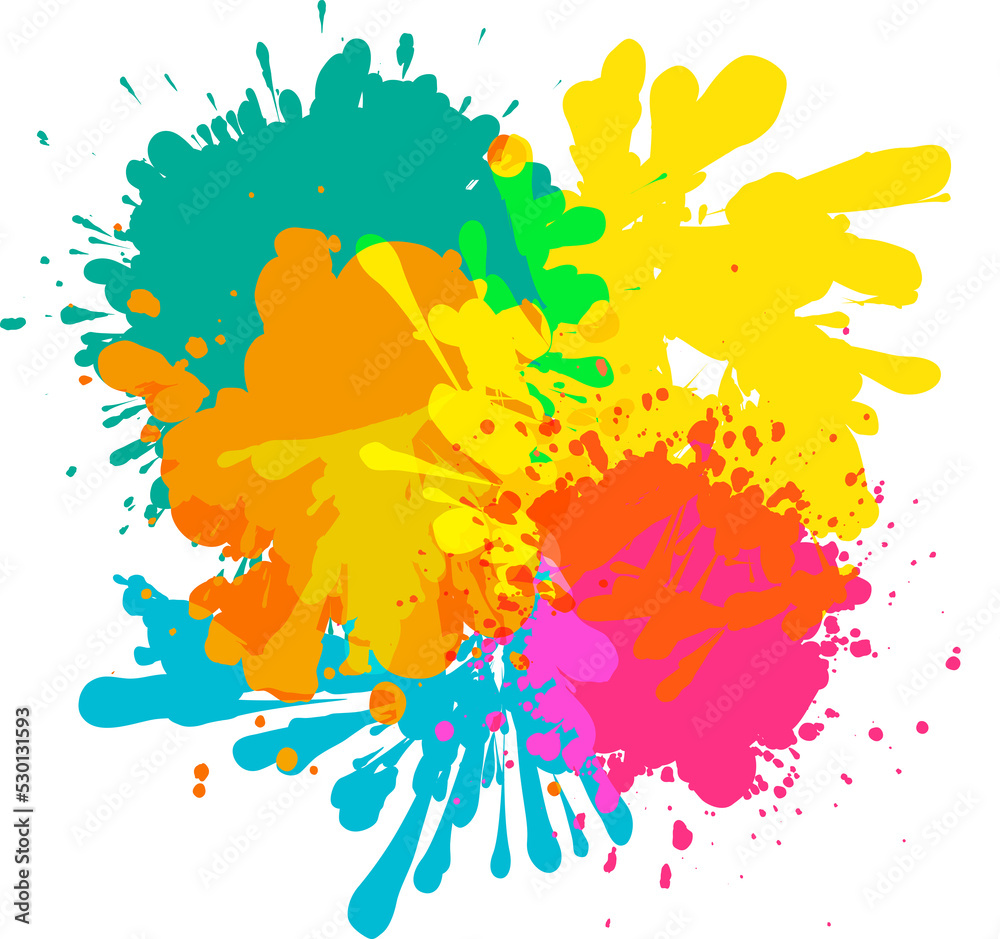 Fototapeta premium Abstract splash watercolor. Suitable for websites, Stickers, Banners, Social media and layouts, Art and collages, General use cases. png.