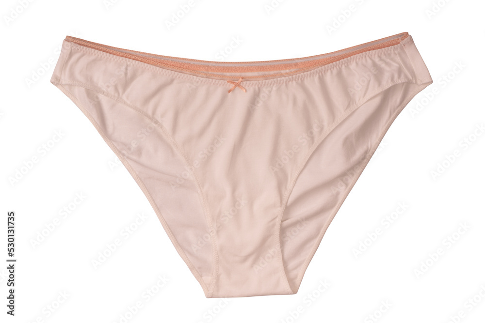 Women cotton panties isolated on white background. Women cotton panties isolated on white background.