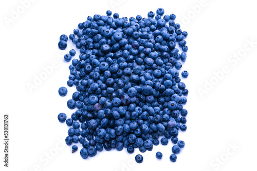 Fresh blueberry background isolated on white.
