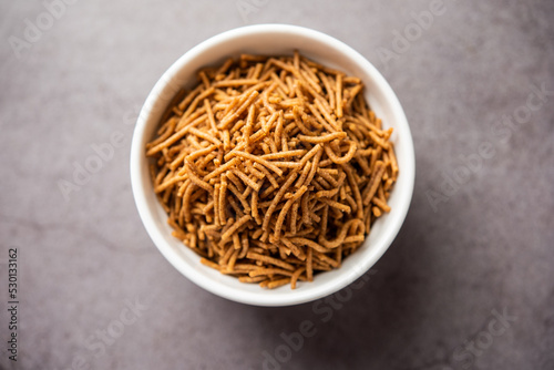 Nachni or Ragi Sev is a delicious crispy noodle made from finger millets, healthy Indian food
