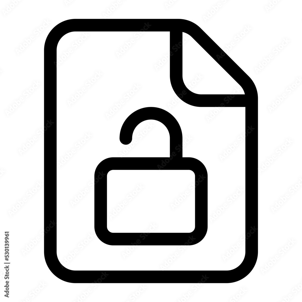 file unlock icon file unlock icon