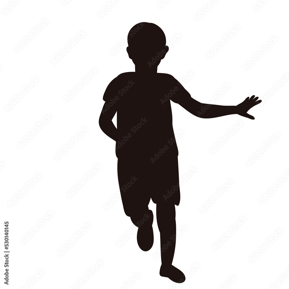 black silhouette boy running ,isolated vector black silhouette boy running ,isolated vector