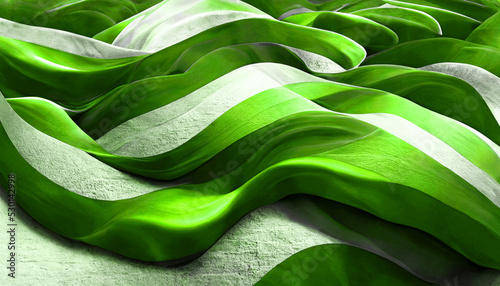 Abstract green pistacho organic panorama wallpaper background illustration