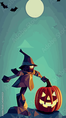 halloween party banner vector template