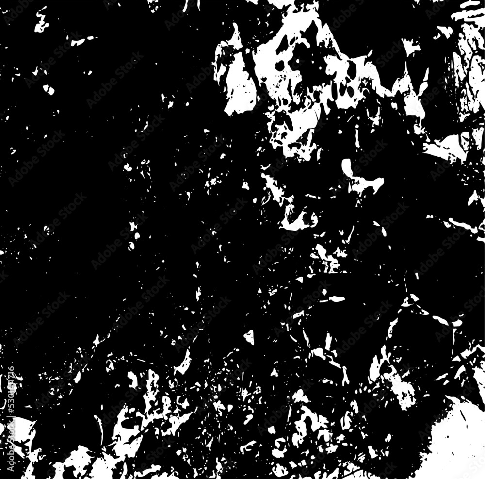 Monochrome texture composed of irregular graphic elements. Distressed uneven grunge background. Abstract vector illustration. Overlay for interesting effect and depth. Isolated on white background. Monochrome texture composed of irregular graphic elements. Distressed uneven grunge background. Abstract vector illustration. Overlay for interesting effect and depth. Isolated on white background.
