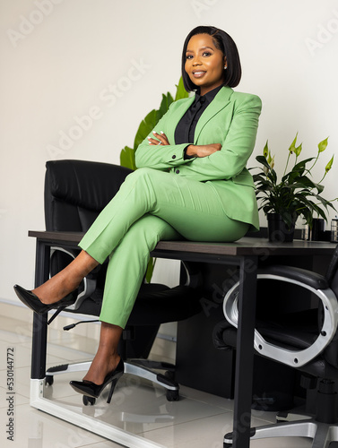Portraits of female executive in corporate office 