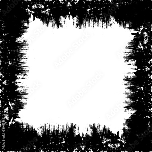 Grunge Frame. Rough Urban Background Texture Vector. Dust Overlay. Distressed Grainy Grungy Framing Effect. Distressed Backdrop Vector Illustration. EPS 10.