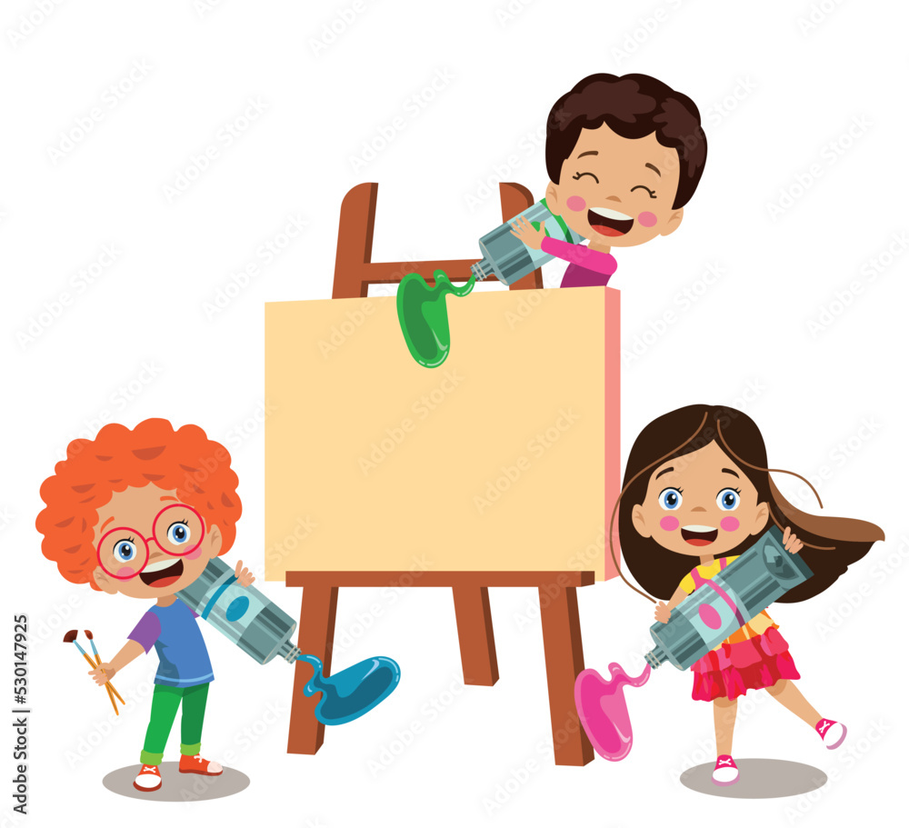 colors and painter kids at school colors and painter kids at school
