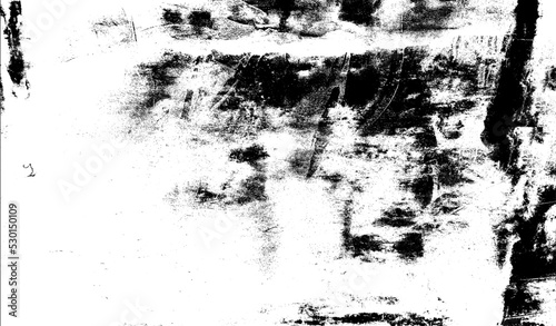 Wallpaper Mural Monochrome texture composed of irregular graphic elements. Distressed uneven grunge background. Abstract vector illustration. Overlay for interesting effect and depth. Isolated on white background. Torontodigital.ca