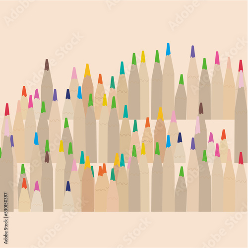 colored wooden pencils for drawing art supplies school stationery